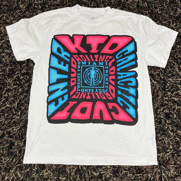 Kid Cudi Entergalactic Rolling Loud July 22nd Miami White Tour T-Shirt Men's M - Picture 1 of 5